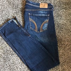 Hollister skinny jeans size 9 with side zips
